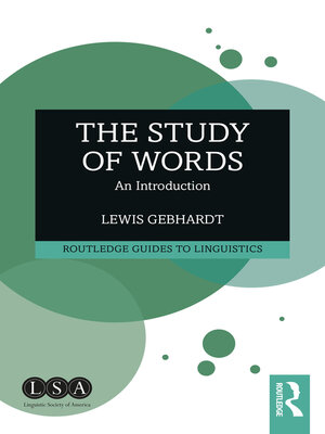 cover image of The Study of Words